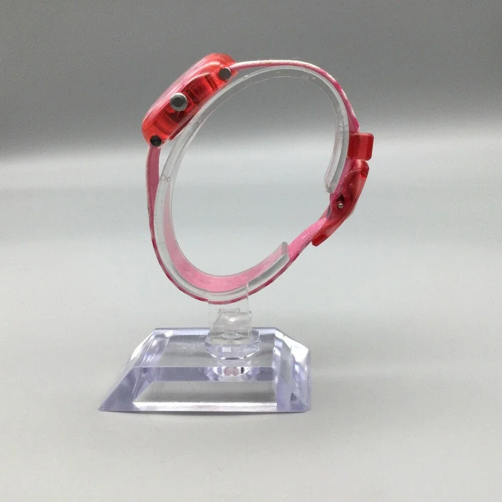 Flik Flak Girls Watch 29mm Pink Dial Octopus Fabric Strap Swiss 1U32 New Battery